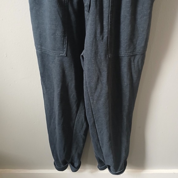 Daily‎ Practice Anthropologie Size M Utility Jumpsuit Dark Gray Pockets Stretch - Picture 4 of 16